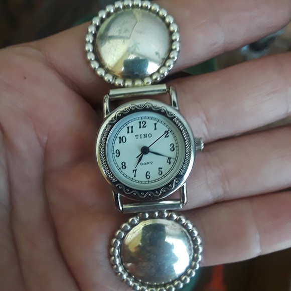 🚫SOLD🚫Navajo Vtg.Sterling Watch Bracelet - Picture 4 of 5